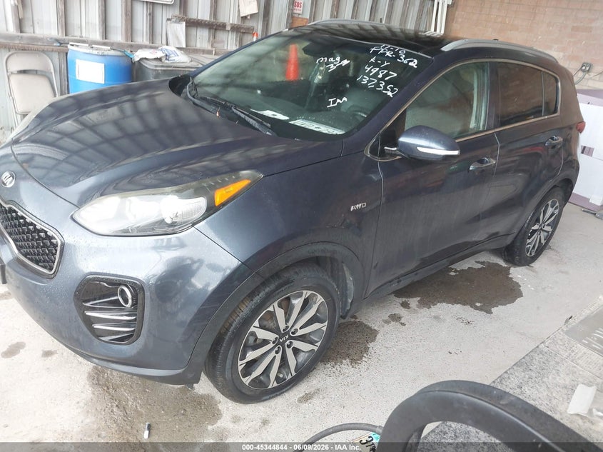 Vin: kndpncac4h7104987, lot: 45842791, kia sportage ex 20172