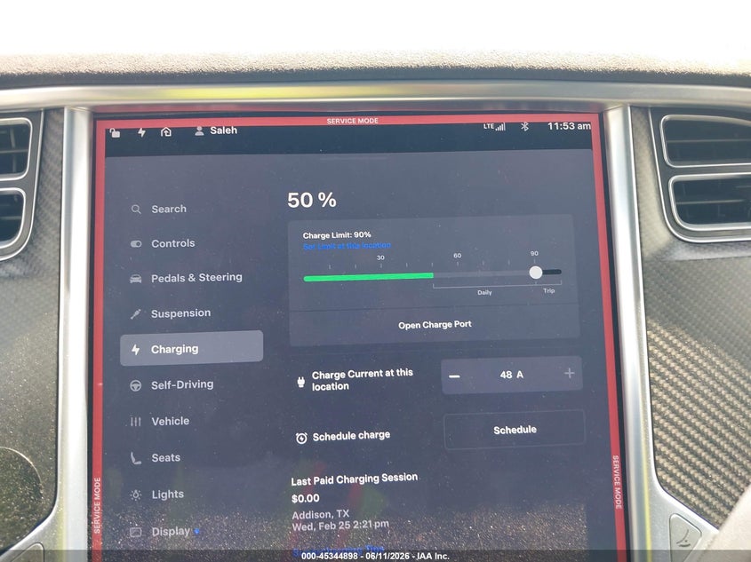 2016 Tesla Model X 60D/70D/75D/90D/P100D VIN: 5YJXCBE24GF006312 Lot: 45344898