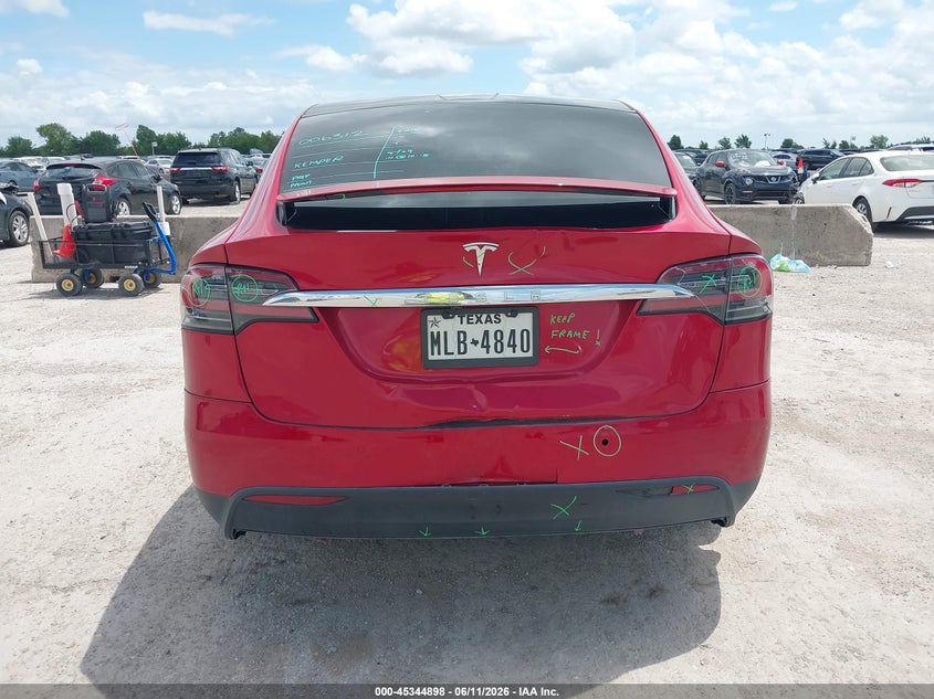 2016 Tesla Model X 60D/70D/75D/90D/P100D VIN: 5YJXCBE24GF006312 Lot: 45344898