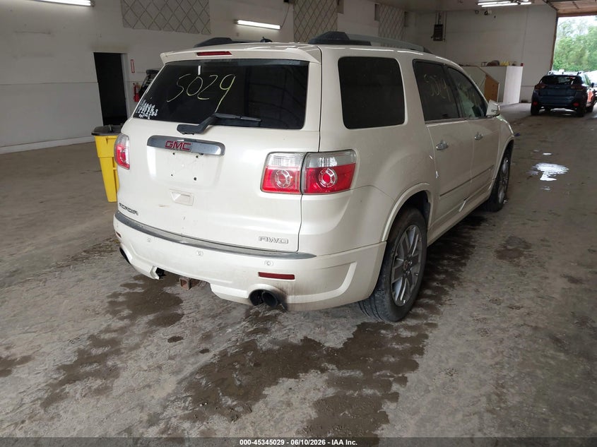 Vin: 1gkkvted2bj356605, lot: 45842976, gmc acadia denali 20114