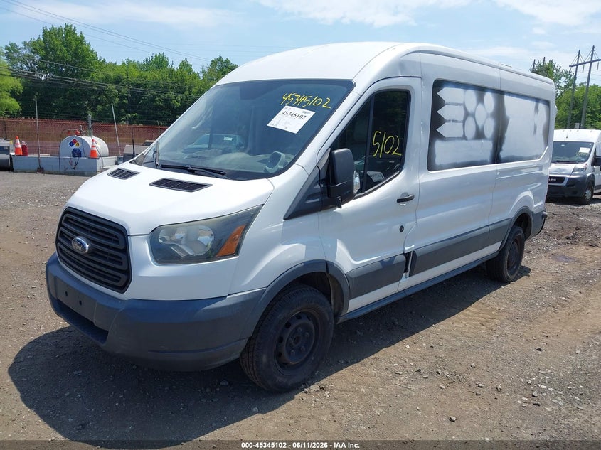 Vin: 1ftnr2cm8fka00704, lot: 45843050, ford transit-250 20152