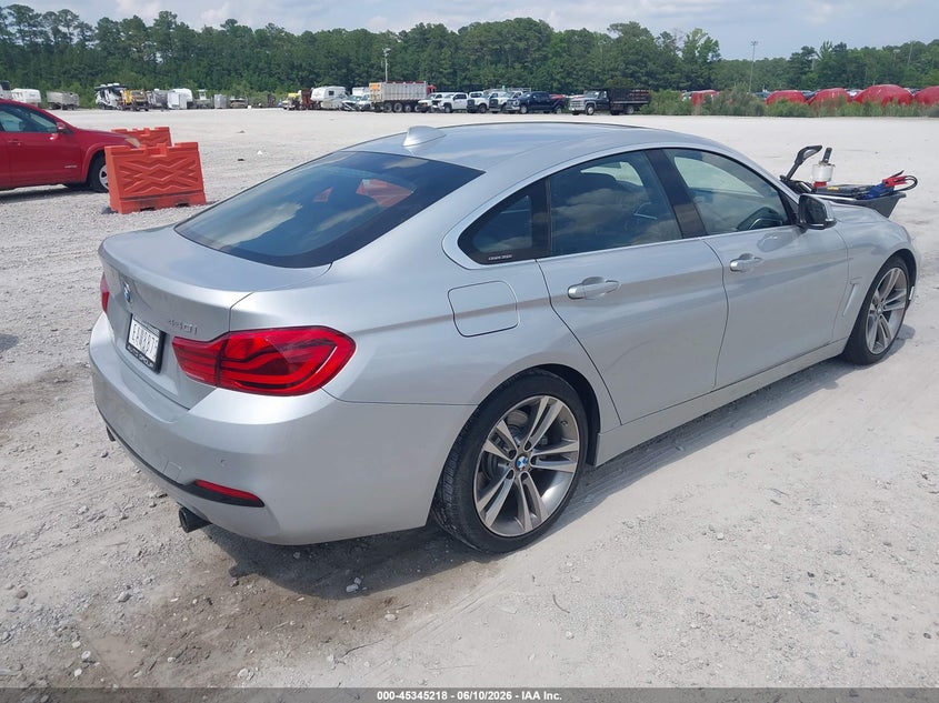 Vin: wba4j5c56jbf07025, lot: 45843164, bmw 440i gran coupe 20184