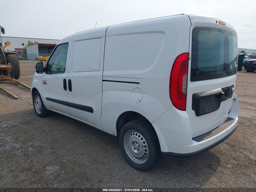 Vin: zfbhrfab3n6w54221, lot: 45843168, ram promaster city cargo van 20223