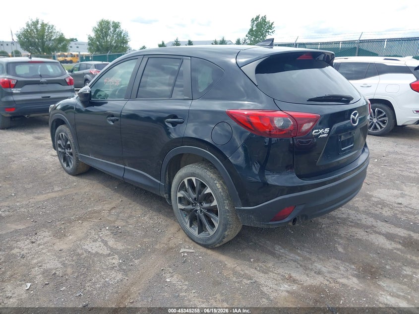 Vin: jm3ke4dyxg0696854, lot: 45843205, mazda cx-5 grand touring 20163