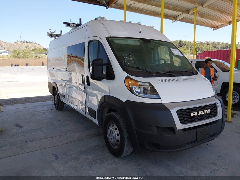 Vin: 3c6mrvjg5me551352, lot: 45843218, ram promaster 3500 cargo van high roof 159 wb ext 2021 img_1