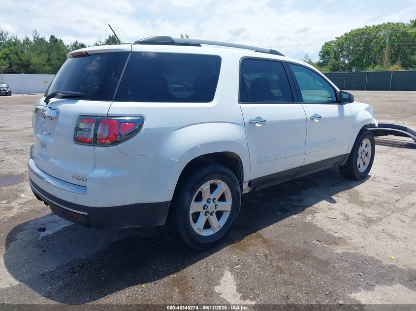 Vin: 1gkkvpkd7gj134841, lot: 45843220, gmc acadia sle-2 20164