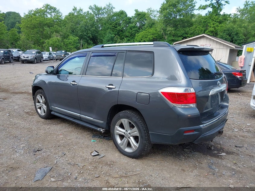Vin: 5tddk3eh6bs053720, lot: 45843357, toyota highlander limited v6 20113