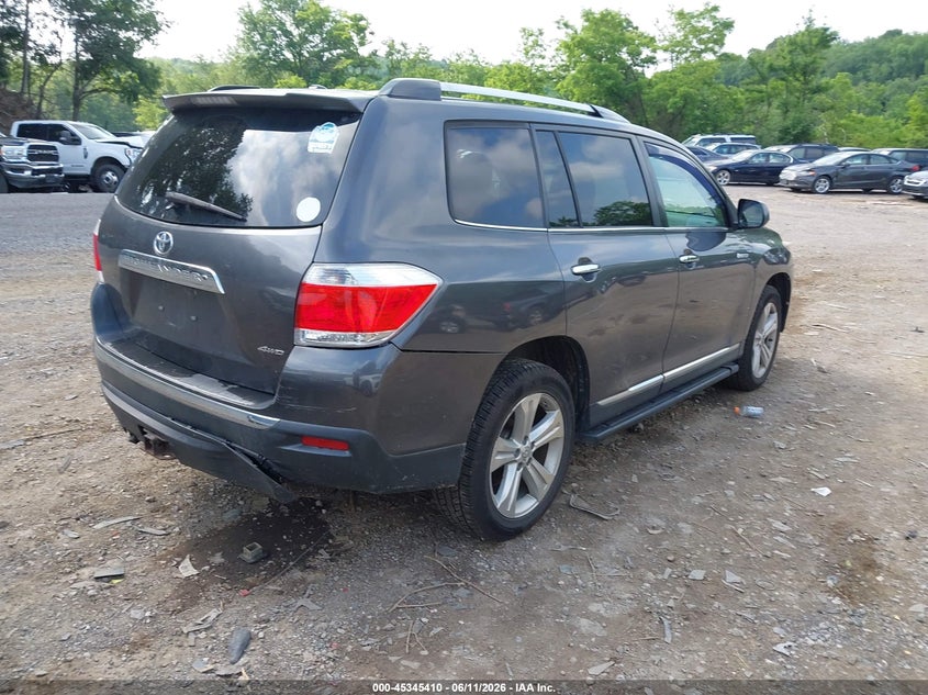 Vin: 5tddk3eh6bs053720, lot: 45843357, toyota highlander limited v6 20114