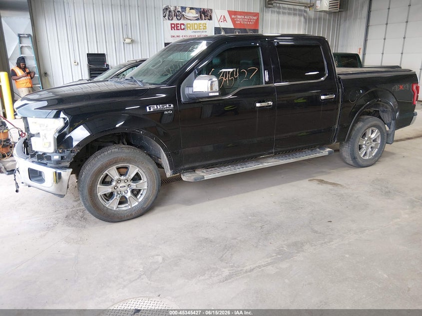 Vin: 1ftew1ef2gkg00654, lot: 45843374, ford f-150 lariat 20162