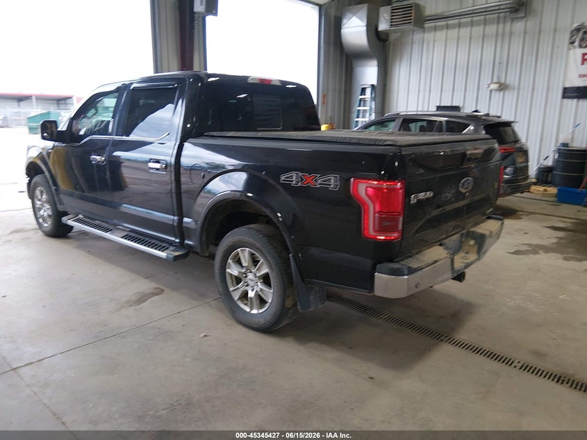 Vin: 1ftew1ef2gkg00654, lot: 45843374, ford f-150 lariat 20163