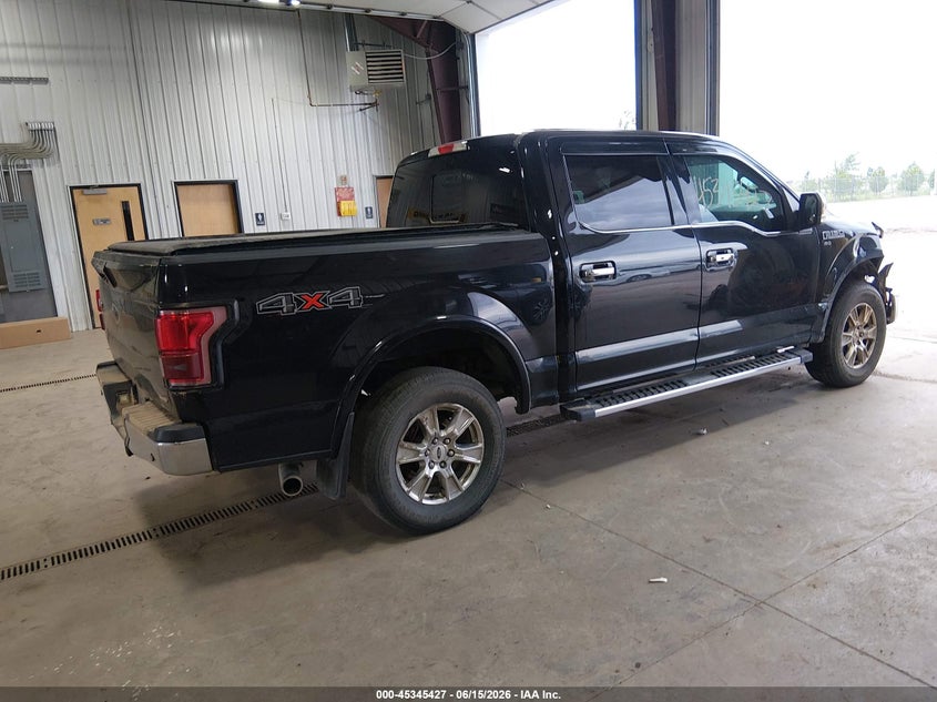 Vin: 1ftew1ef2gkg00654, lot: 45843374, ford f-150 lariat 20164