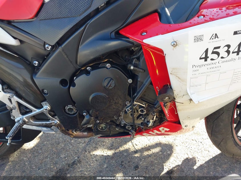 2009 Yamaha Yzfr1 VIN: JYARN23E39A002792 Lot: 45345444