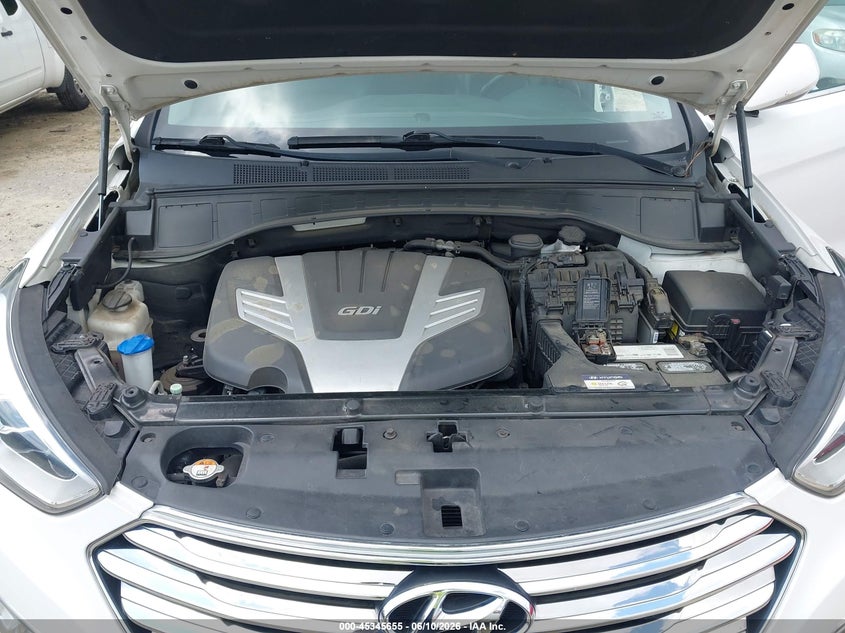 2016 Hyundai Santa Fe Se VIN: KM8SRDHF3GU155820 Lot: 45345655