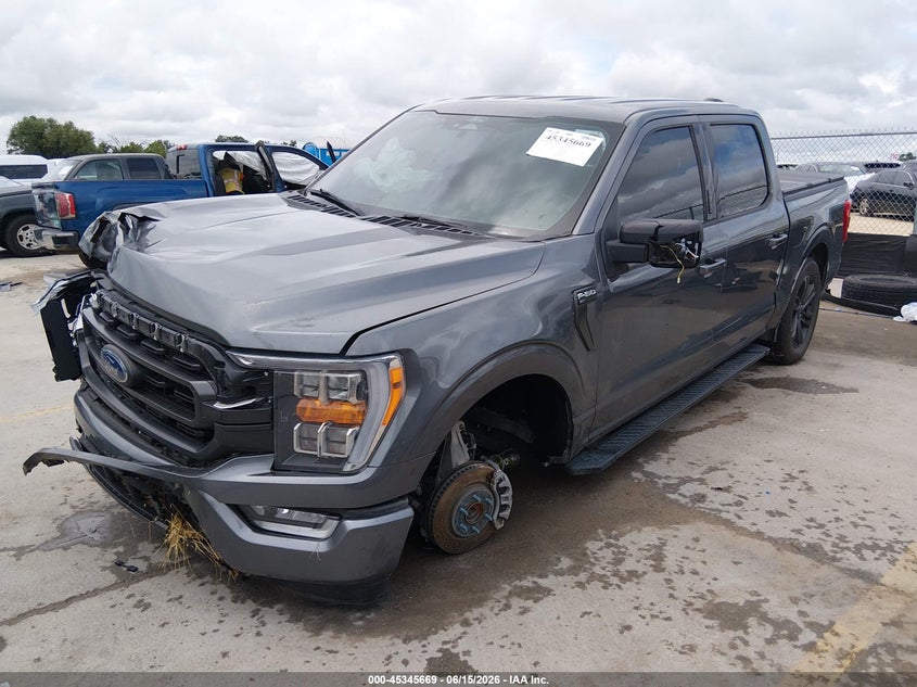 Vin: 1ftew1cp8nfc08974, lot: 45843616, ford f-150 xlt 20222