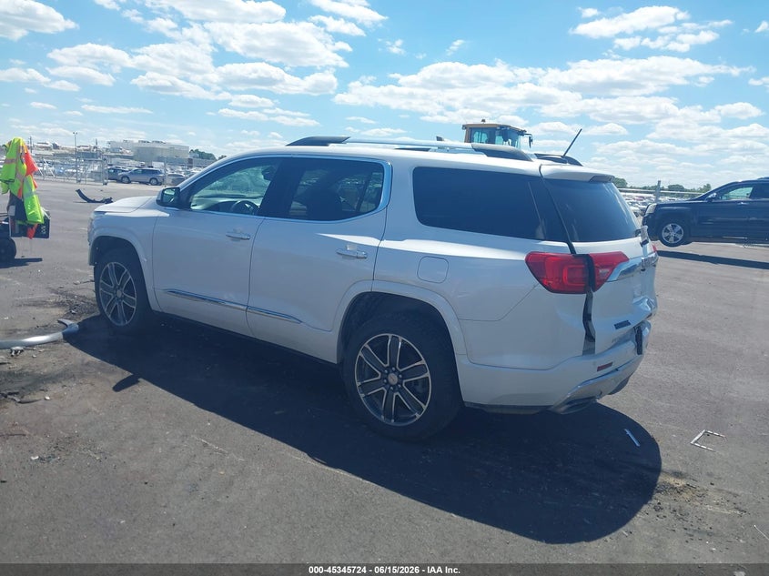 Vin: 1gkknxls8jz136359, lot: 45843671, gmc acadia denali 20183