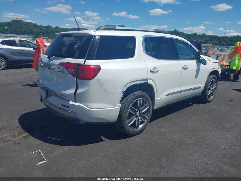 Vin: 1gkknxls8jz136359, lot: 45843671, gmc acadia denali 20184