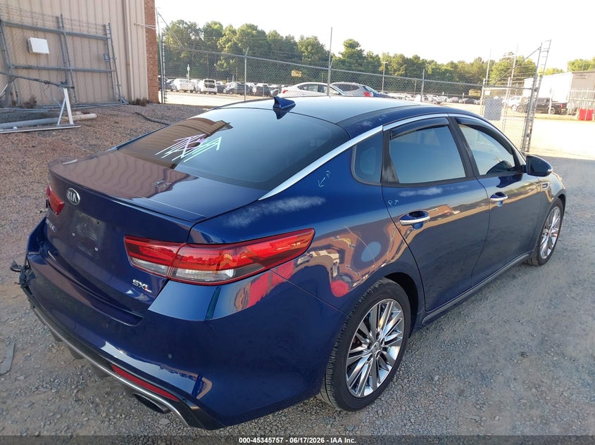 Vin: 5xxgv4l21gg065310, lot: 45843704, kia optima sxl turbo 20164