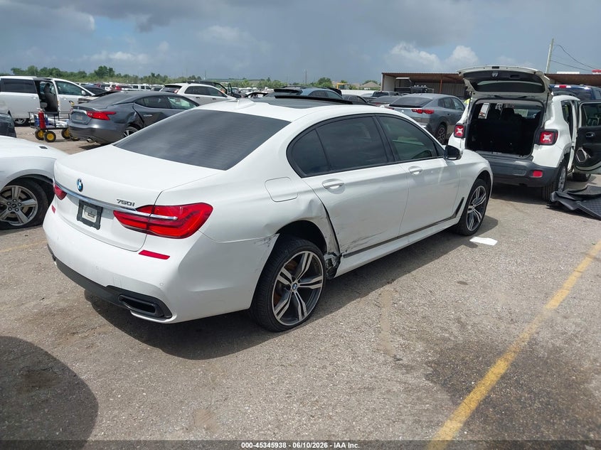 Vin: wba7f0c55hgm21393, lot: 45843885, bmw 750i 20174