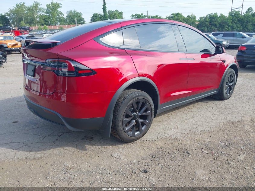 Vin: 7saxcde58pf419195, lot: 45843900, tesla model x dual motor all-wheel drive/standard range 20234