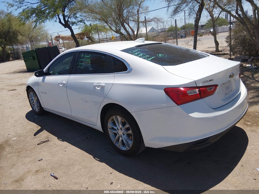 Vin: 1g1ze5st7hf251306, lot: 45843927, chevrolet malibu 1lt 20173