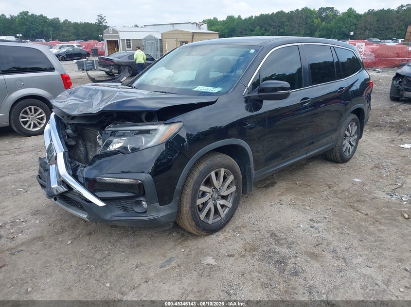 2021 Honda Pilot 2wd Ex-L 5FNYF5H5XMB019810 photo 1