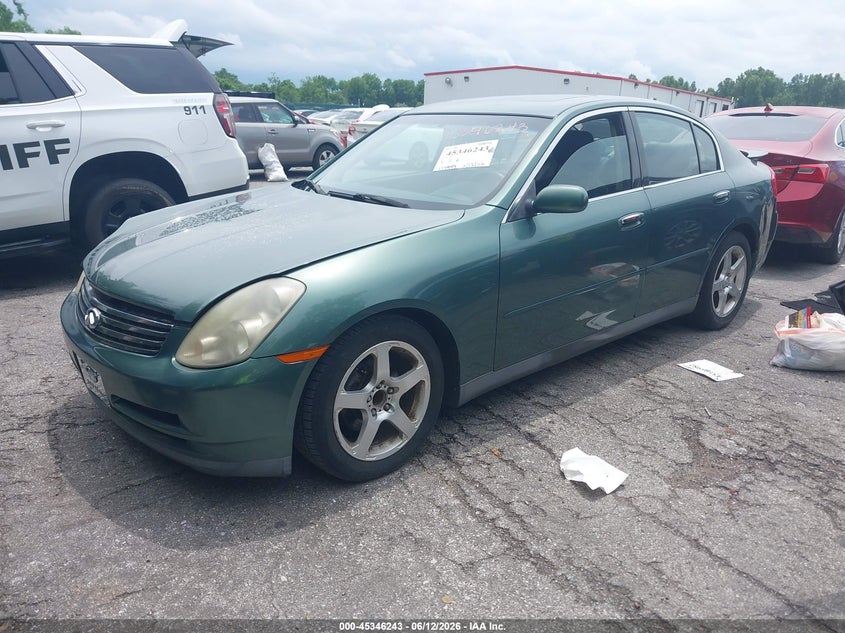 2003 INFINITI G SEDAN 3.5L V-6 DOHC, VVT, 260HP