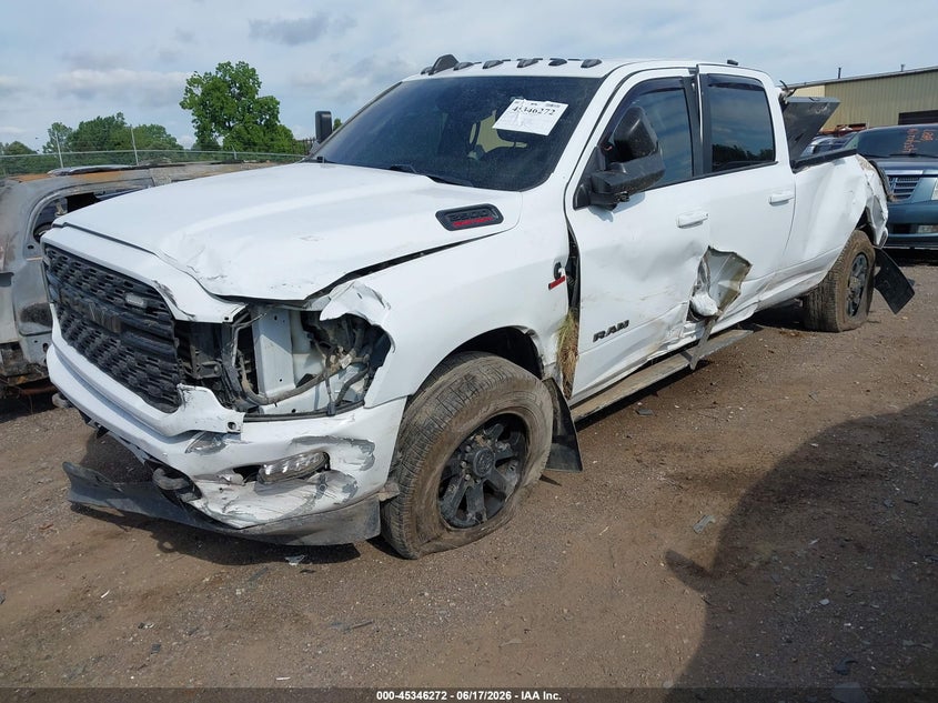 Vin: 3c6ur5jlxng114997, lot: 45844219, ram 2500 big horn  4x4 8' box 20222