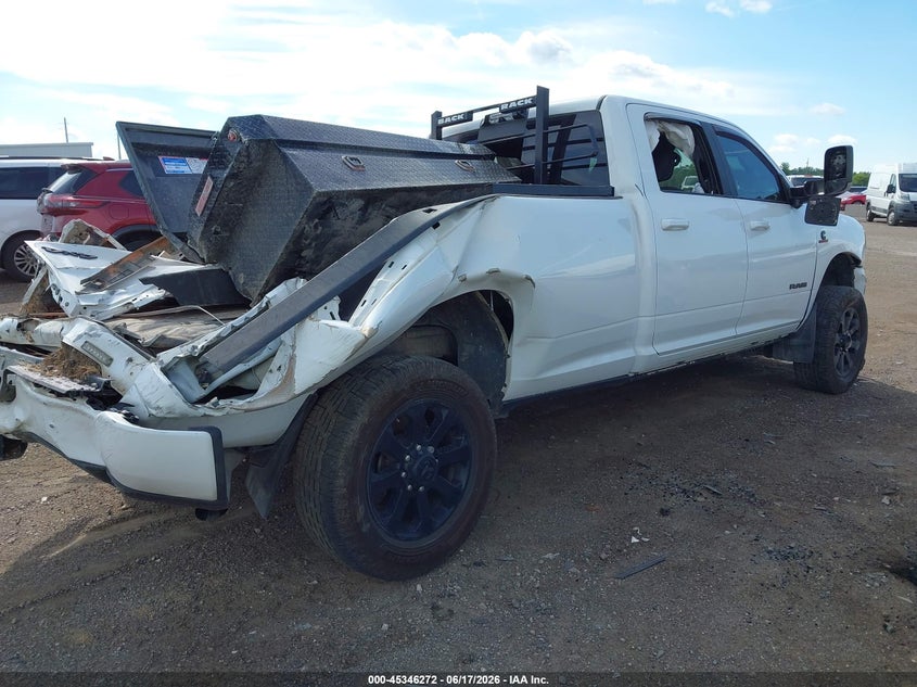 Vin: 3c6ur5jlxng114997, lot: 45844219, ram 2500 big horn  4x4 8' box 20224