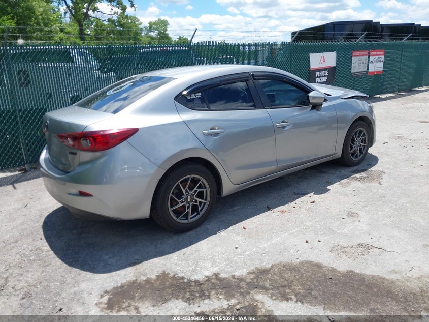 Vin: 3mzbm1u74fm168950, lot: 45844403, mazda mazda3 i sport 20154