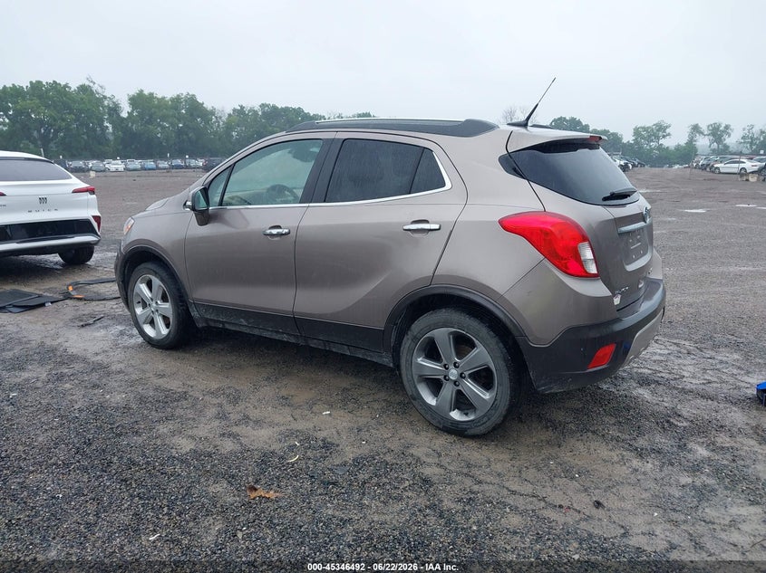 Vin: kl4cjgsb1eb785958, lot: 45844440, buick encore leather 20143