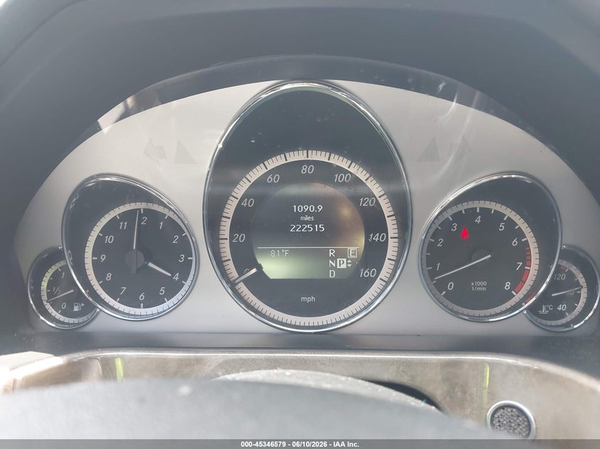 2011 MERCEDES-BENZ E-KLASSE SEDAN 3.5L V-6 DOHC, VVT, 268HP