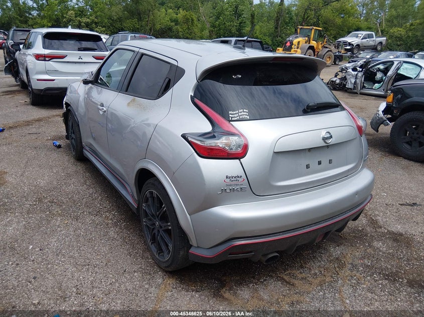 Vin: jn8af5mv2ft563004, lot: 45844572, nissan juke nismo 20153