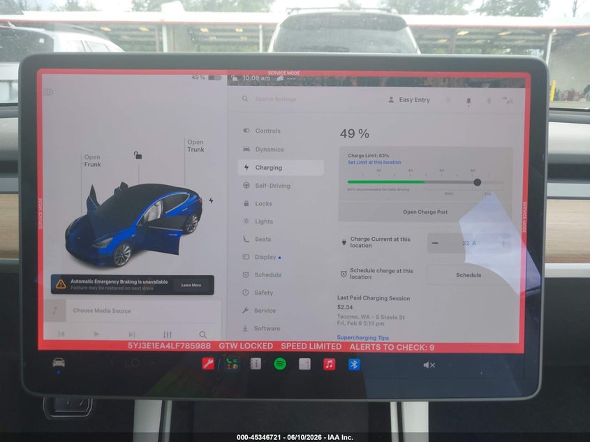 2020 Tesla Model 3 Standard Range Plus Rear-Wheel Drive/Standard Range Rear-Wheel Drive VIN: 5YJ3E1EA4LF785988 Lot: 45346721