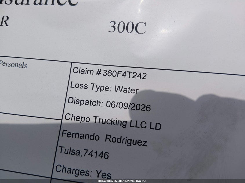 2010 Chrysler 300C Hemi VIN: 2C3CA6CT6AH125962 Lot: 45346765