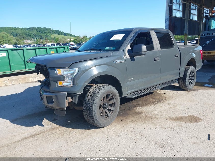 Vin: 1ftew1eg5gfb23591, lot: 45844714, ford f-150 xl 20162