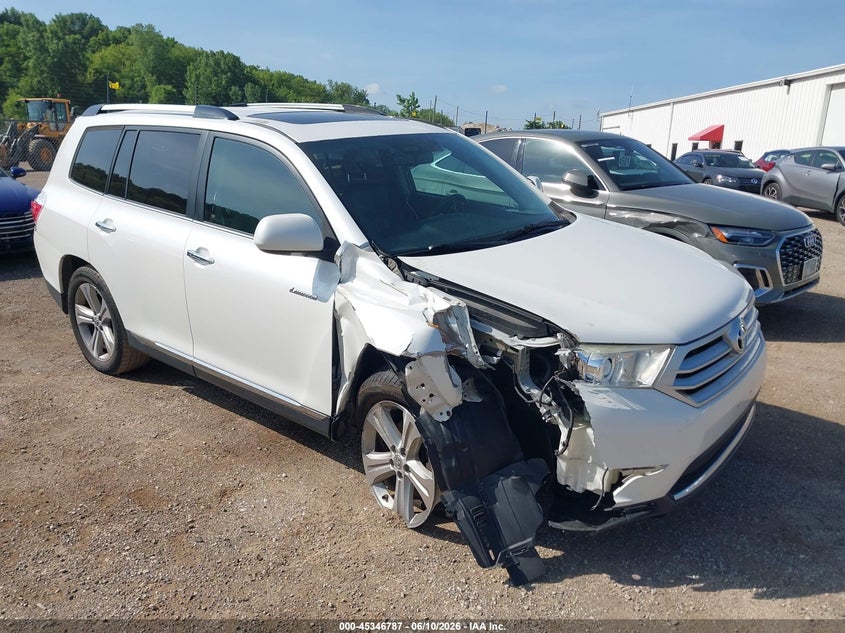 Vin: 5tddk3eh5cs157066, lot: 45844734, toyota highlander limited v6 2012 img_1