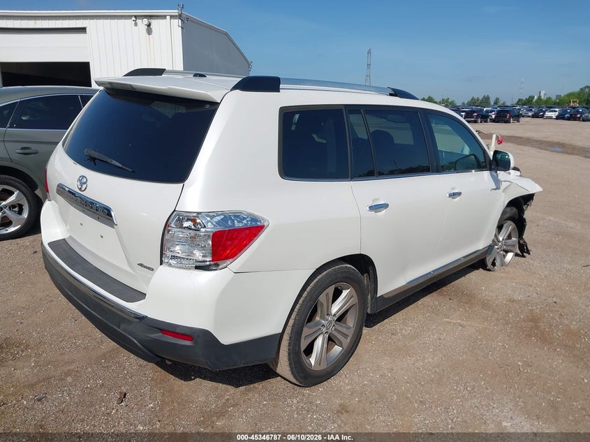 Vin: 5tddk3eh5cs157066, lot: 45844734, toyota highlander limited v6 20124