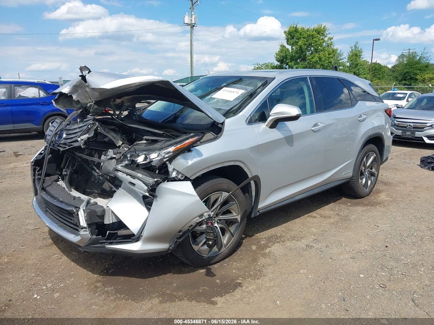 Vin: jtjdgkca9k2007238, lot: 45844818, lexus rx 450hl luxury 20192