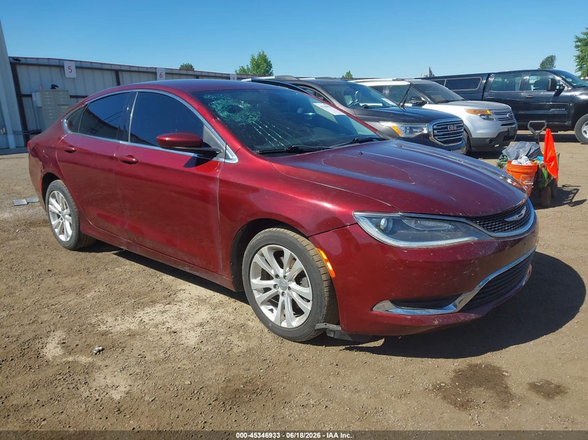 Vin: 1c3cccab8fn575209, lot: 45844880, chrysler 200 limited 20151