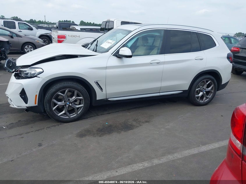 2024 BMW X3 xDrive30I VIN: WBX57DP07RN276838 Lot: 45346974