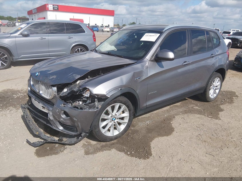 Vin: 5uxwx9c53h0t09456, lot: 45844923, bmw x3 xdrive28i 20172