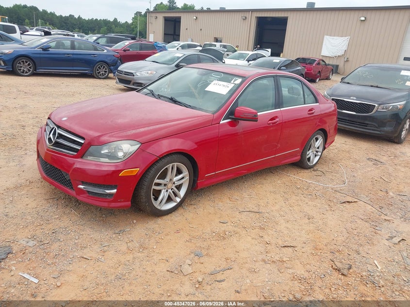 Vin: wddgf4hb9ea937317, lot: 45844973, mercedes-benz c 250 sport 20142