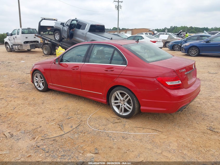 Vin: wddgf4hb9ea937317, lot: 45844973, mercedes-benz c 250 sport 20143