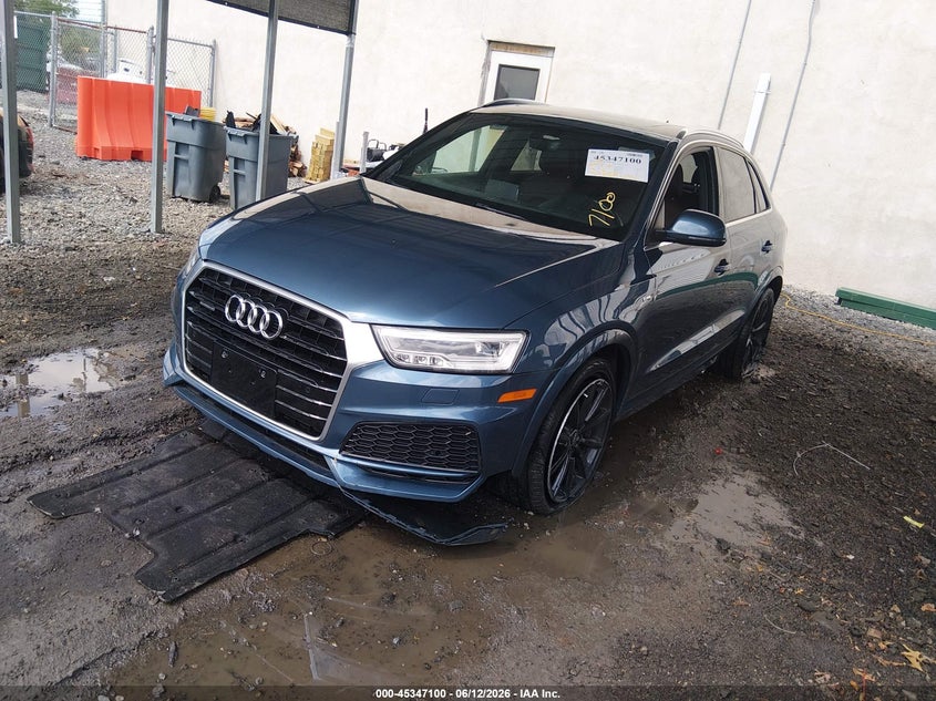 Vin: wa1jccfs0jr027017, lot: 45845047, audi q3 2.0t premium/2.0t sport premium 20182