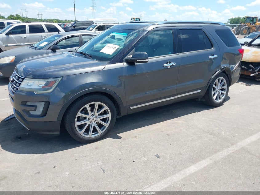 Vin: 1fm5k7f87ggc25552, lot: 45845069, ford explorer limited 20162