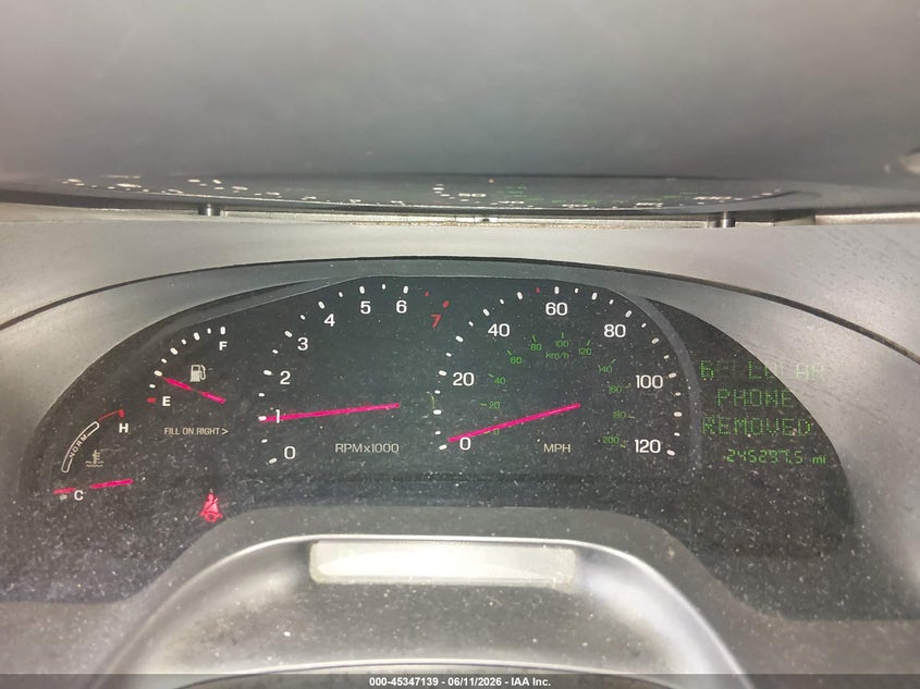 2000 Lincoln Continental VIN: 1LNHM97V0YY779745 Lot: 45347139