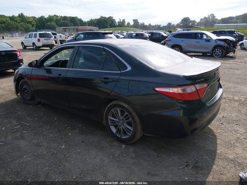 2016 TOYOTA CAMRY SEDAN 2.5L I-4 DOHC, VVT, 178HP