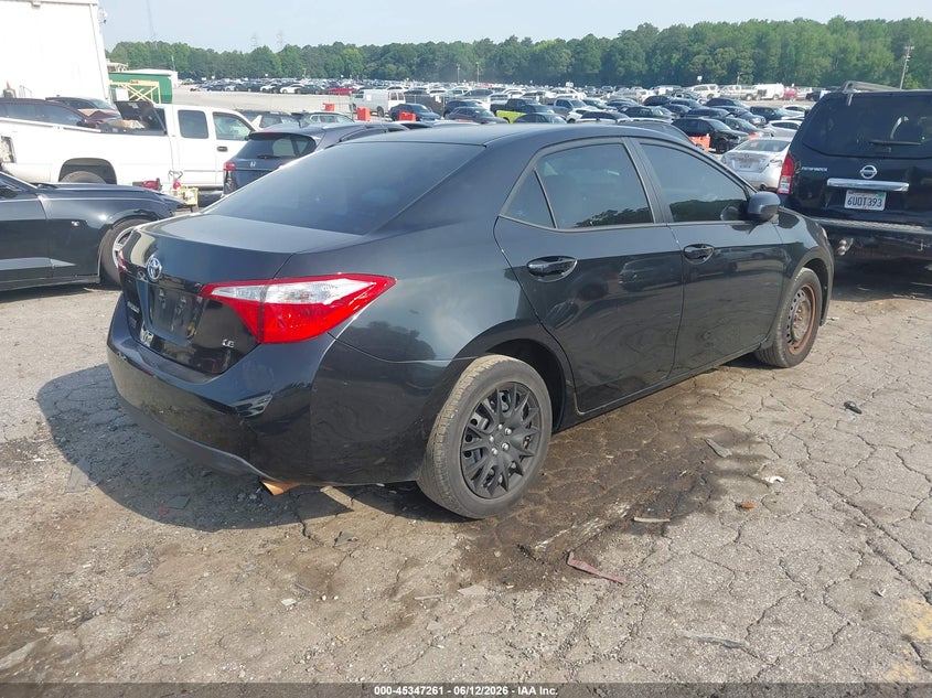 2014 TOYOTA COROLLA SEDAN 1.8L I-4 DOHC, VVT, 132HP