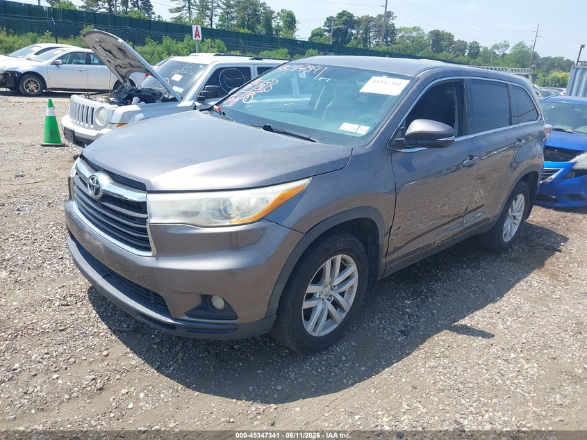 2014 Toyota Highlander Le 5TDZARFH5ES007391 photo 1