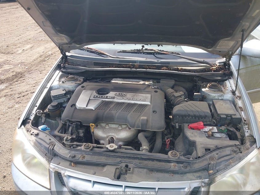 2005 Kia Spectra Ex/Lx/Sx VIN: KNAFE121355092106 Lot: 45347351